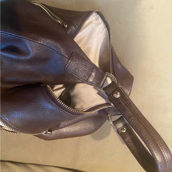 KRISTEN BELLE Brown Leather Satchel HandBag - Picture 2 of 6